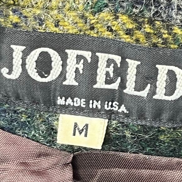 Jofeld Women’s Medium Brown Hooded Wool-Blend Long Sleeve Button Front Jacket - Picture 3 of 7